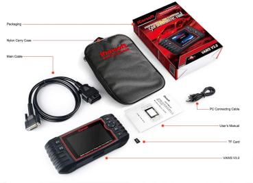 Professional Scanner Full System Diagnostics iCarsoft VAWS V3.0 for AUDI/VW/SEAT/SKODA